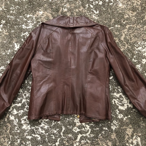 Vintage Leather Coat - Picture 5 of 6